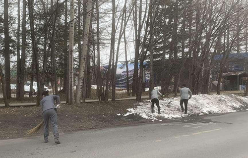 “文明健康、綠色環(huán)?！睈蹏?guó)衛(wèi)生整潔行動(dòng)